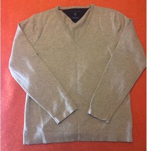 Vintage Tommy Hilfiger light brown tan V-neck sweater VGUC